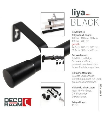 Gardinenstange Serie Liya 19mm