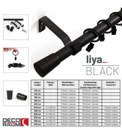 Gardinenstange Serie Liya 19mm