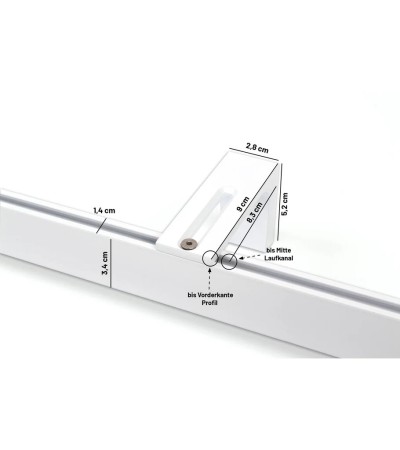 Gardinenschiene Serie Loft Innenlauf