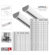Gardinenschiene Serie Round Innenlauf